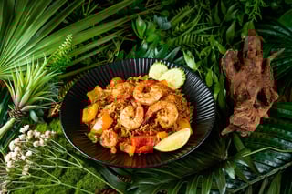 Spicy Basil Fried Rice (V) M 10 Serving