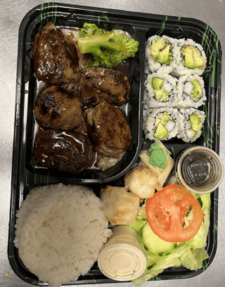 Rib Eye Beef Negimaki Lunch bento