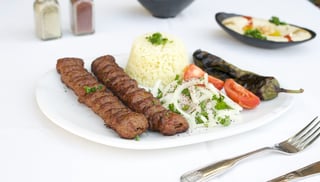 Beef Lula Kebab Plate