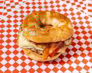French Toast Bagel Sandwich