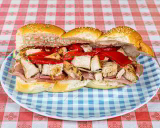 Grilled Chicken, Prosciutto & Roasted Red Peppers