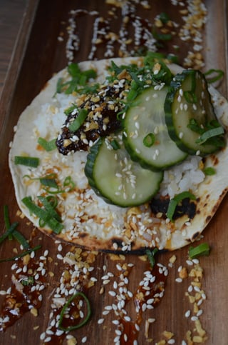 Mongolian Beef Taco