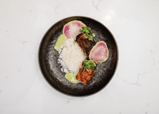 Tandoori Salmon with Cilantro Yogurt Sauce