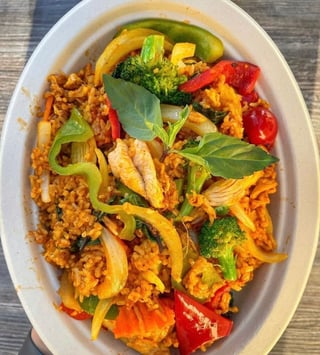VEGAN Thai Basil Fried Rice