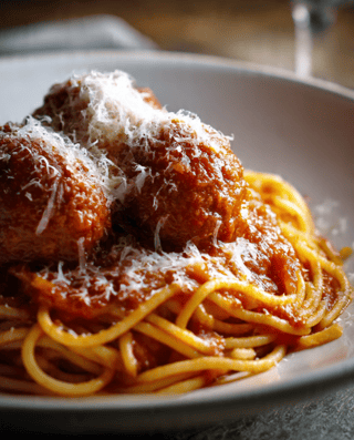 Spaghetti with Meatballs (Best Seller)