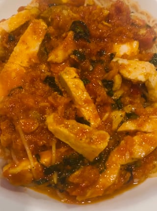 Spicy Chicken Angel Hair