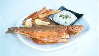 Whole Fish SeaBass Plate