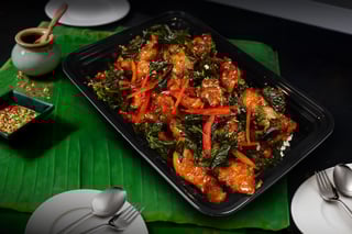 Party Tray - Crispy Garlic Chicken with Jasmine Rice
