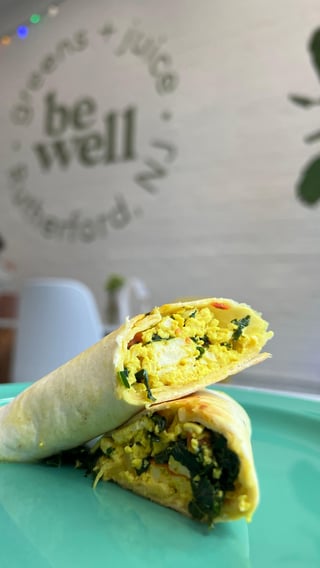 Tofu Scramble Wrap (Includes cashew nuts)