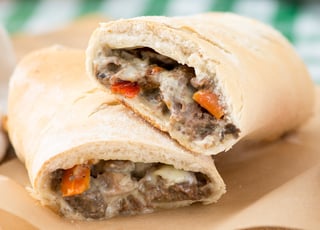 Regular Cheese Steak Stromboli - Bake at Home