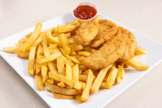 Chicken fingers w/ french fries