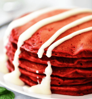 2 Red Velvet pancake