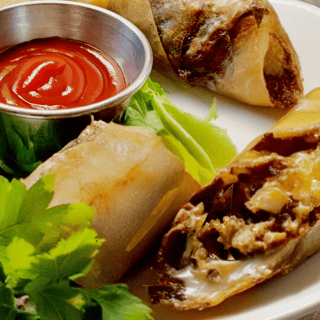 Cheesesteak Spring Rolls