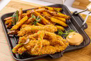 Chicken Tender Basket and fries