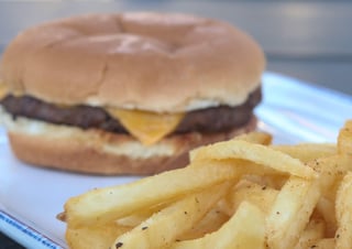 Kids Cheese Burger & Fries