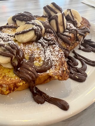 Banana Nutella French Toast