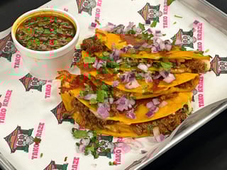 3 Quesabirria Tacos w/ Consome