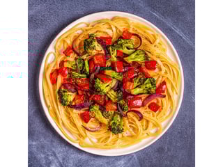 Linguini with Broccoli Garlic & Oil
