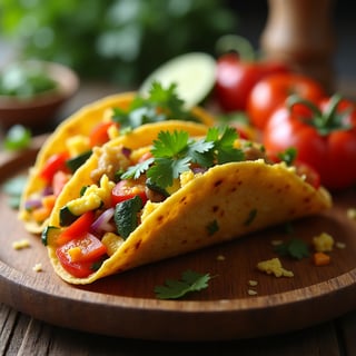 Mix Vegetable breakfast taco