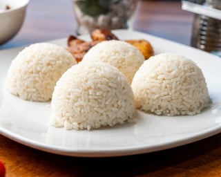 White Rice and Stew Lunch