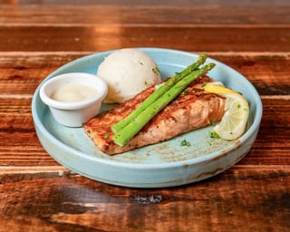 Grilled Salmon Lunch