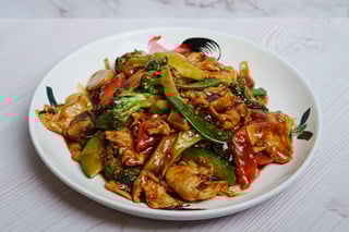 Chicken with Vegetables Dinner 蔬菜鸡