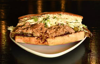 Adobo Pork Sandwich w/ Fries (gf) ($15)