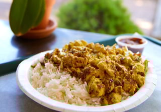 Curry Chicken over Rice
