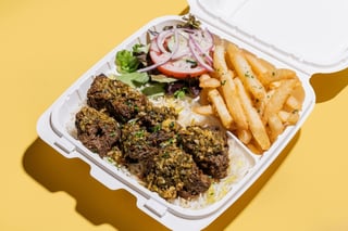 5. Steak Kabob Platter