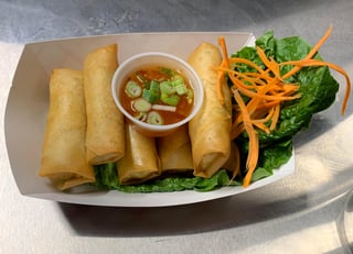 Hand Rolled Crispy Spring Rolls - Vegetarian (3)