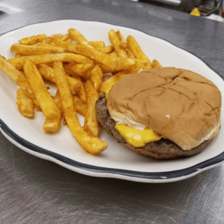 Kids Cheeseburger and Fries