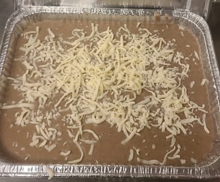 Tray of Refried Beans