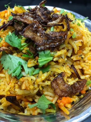 Chicken Biryani (Raita) (GF)