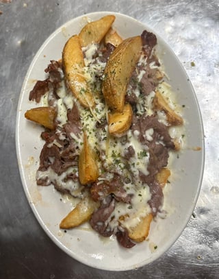 LOADED CHEESY ITALIAN BEEF WEDGE FRIES