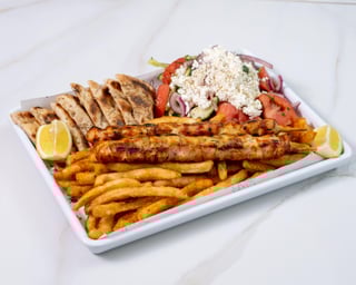 Chicken Souvlaki Platter