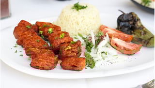 Lamb Shish Kebab Plate