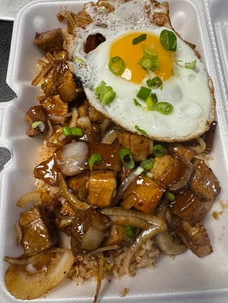 Pork belly fried rice