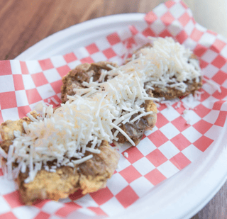 Patacones w/ White Shredded Cheese