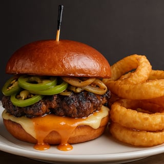 Peaches 'N Scream Burger Plate