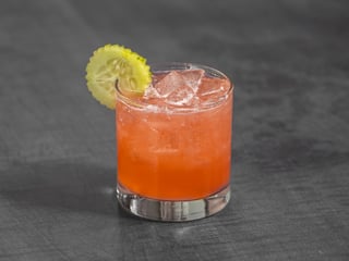 Strawberry Cucumber Gimlet