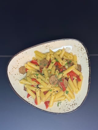 Penne Sausage & Roast Peppers