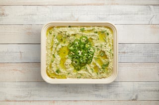 Jalapeno Hummus with Fresh Pita