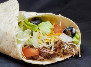 Big Shredded Beef Burrito