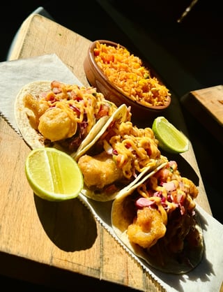 Fried Mahi Tacos
