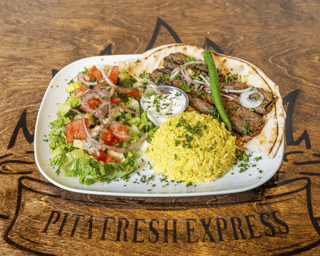 Kafta Kabob Platter (2) Skewers