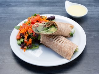 Hummus Avocado Sprouts Wrap