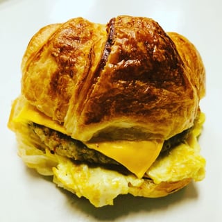 Croissant SW: Sausage, Egg, & Cheese