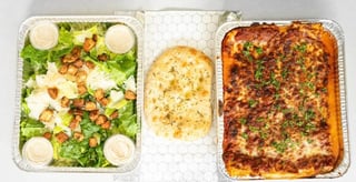 Family Lasagna + Focaccia + Family Salad