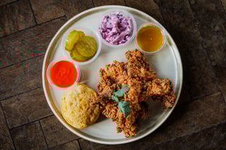 *FRIED CHICKEN THIGH PLATTER