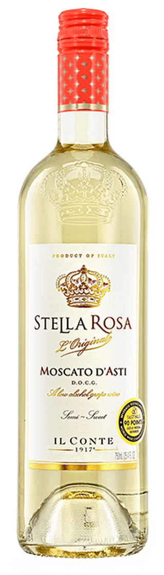 Il Conte Stella Rosa Moscato D'Asti Muscat Moscatel - White Wine from Italy - 750ml Bottle